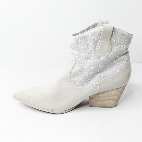 MIA Lauanne Ankle Booties, Silver, Women's 10 - Picture 4 of 7
